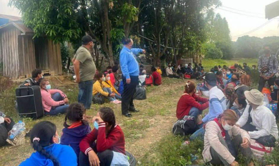 Border police apprehend 95 Cambodians for suspected illegal border hopping